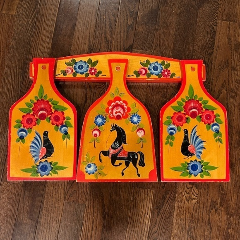 Khokhloma 3 piece cutting‎ board set